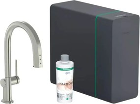 Set crom periat Hansgrohe Aquittura Select M91 SodaSystem 210 sBox cu 1 jet