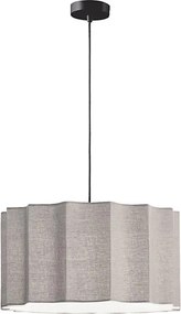 Pendul pe cablu WAVY 1xE27/14W/230V gri