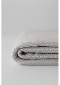 Pled din amestec de bumbac Euromant Zen, gri, 140 x 180 cm