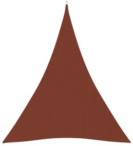 Parasolar, caramiziu, 5x6x6 m, tesatura oxford, triunghiular Terracota, 5 x 6 x 6 m