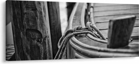Tablou - O barcă legată (120x50 cm)