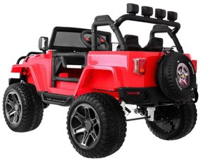 Masinuta Electrica cu acumulator pentru copii NOVOKIDS™ Jeep 4X4 PRO, 2 locuri, Max 40 kg, 3-10 ani , Husa ploaie si rucsac ,2 Baterii 12V, 2 Viteze,