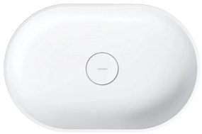 OMNIRES OVOUNBM - Lavoar pe blat OVO 55x36 cm dolomit alb mat