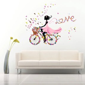 Sticker perete Love is like Riding a Bicycle