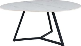 Masuta de cafea cu blat ceramic alb MARVELOUS 90cm