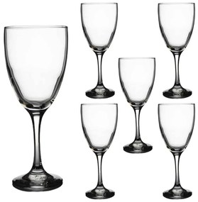 Set 6 pahare cu picior din sticla de 380 ml, Cesiro