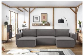 Colțar gri (în formă de "U") Nihad – Bobochic Paris