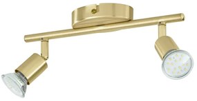 Spot LED Eglo 33185 BUZZ-LED 2xGU10/2,8W/230V 3000K auriu