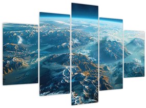 Tablou - Vedere din spațiu (150x105 cm)