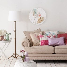 Ceas de perete din sticlă ø 30 cm Feminine line - Styler