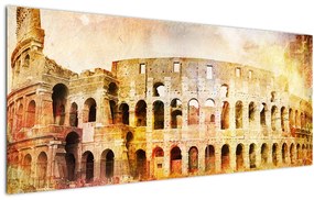 Tablou - Pictură digitală, Colosseum, Roma, Italia (120x50 cm)