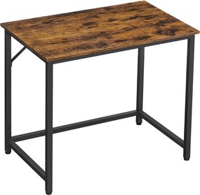 Birou URBAN în stil industrial, 80x50x75 cm, maro/negru Vasagle