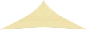 Panza parasolar din HDPE, triunghiulara 3,6 x 3,6 x 3,6 m, bej