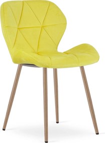 Scaun de masa MANGO VELVET, galben