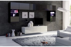 Mobilier living Calabria C2 (Negru + Alb) (fără iluminat). 1051591