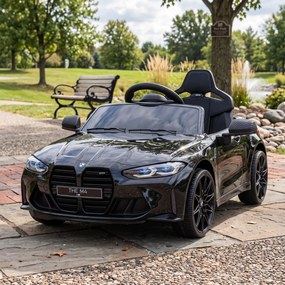 AIYAPLAY Mașinuță Electrică pentru Copii 3-5 Ani cu 2 Motoare, Suspensie, Telecomandă, Claxon și Faruri,, 108x69.5x51 cm, Negru | Aosom Romania