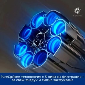 Aspirator vertical si mop 2in1 Tineco Floor One Switch S7, 230W, Curatare uscata/umeda, Autonomie pana la 65 min, 4 moduri, Sistem de auto-curatare FlashDry, Alb/Negru