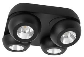 Plafoniera cu 4 spoturi LED directionabile Gon negru NVL-9105103