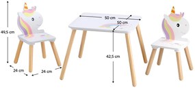 Set pentru copii 1+2, motiv unicorn, SAVER TYP 1