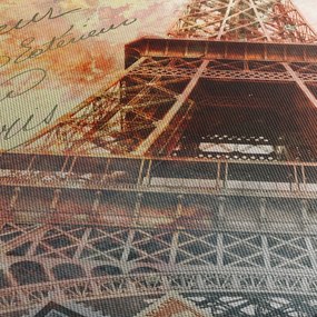 Tablou - Turnul Eiffel în stil vintage (120x50 cm)