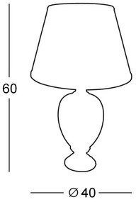 Lampă de masă DAMASCO 1xE27/100W/230V Kolarz 0094.70
