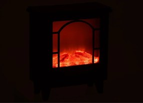 Decorație LED semineu COZY WARM 40x35 cm, negru