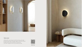Aplica de perete ambientala design nordic Spargo negru/alama