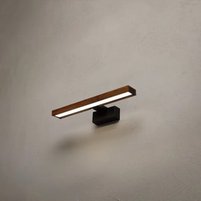 Brilagi-LED Iluminare pentru oglindă de baie WOODY MIRROR 3în1 LED/8W/230V 40 cm IP44 negru/stejar