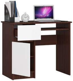 Masă PC Bhaskar  (wenge + Alb) (S). 1069670