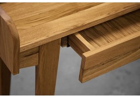 Măsuță de toaletă din stejar cu oglindă 110x45 cm Retro - The Beds