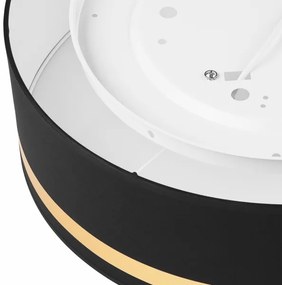 Plafonieră SIRJA STRIPE 4xE27/15W/230V d. 45 cm negru