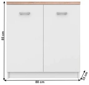 Cabinet TOPTY 2d tip 13, alb