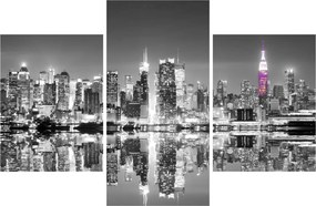 Tablou - New York și zgârie-norii mov (90x60 cm)