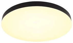 Plafoniera LED design modern simplu MATTHEW D-50cm negru/opal