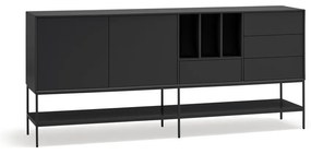 Comodă neagră 220x98x45 cm Platt – Teulat