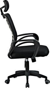 Scaun de birou, negru, TORES