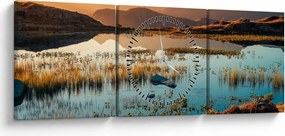 Tablou - Lac Guichard (cu ceas) (90x30 cm)