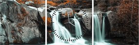 Tablou - Cascade (cu ceas) (90x30 cm)