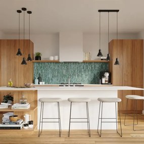 Lustră pe cablu TALEJA 1xE27/60W/230V neagră Sollux SL.0985