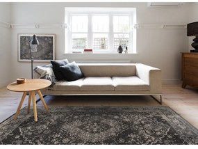 Covor gri închis din lână 100x180 cm Zana – Agnella