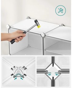 Raft modular cu compartimente BOXIFY, alb