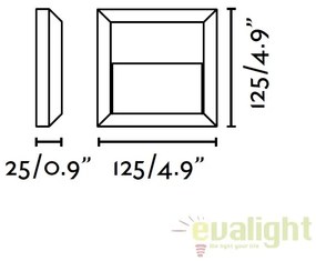 Aplica de perete exterior cu iluminat LED, GRANT-C 70655
