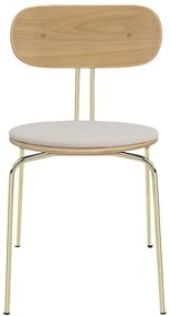Scaun de dining crem/auriu Curious – UMAGE