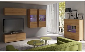 Mobilier living Calabria C12 (Stejar auriu) (fără iluminat). 1051641