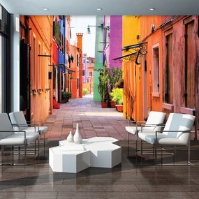 Fototapet - Veneția - strada Burano (152,5x104 cm)