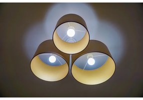 Duolla - Plafonieră ROLLER TRIO 3xE27/60W/230V maro