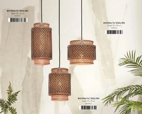 Lustra eco din bambus Bhutan L, tube 18x35 bl/nat