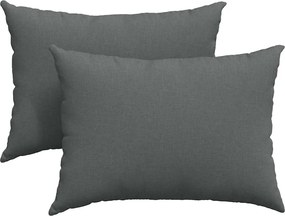 vidaXL Perne pentru canapea 2 pcs Gri închis 70 x 50 cm țesătură