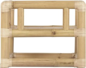 Set lounge exterior din bambus și rattan cu canapea, 2 fotolii și măsuță, „Bali”