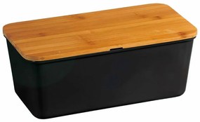 Cutie pentru pâine cu placă de tăiat Kesper 58091,negru, 34 x 14 x 18 cm